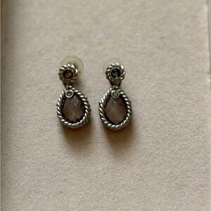 Chico’s Vintage Silver & Tinted Stone Earrings